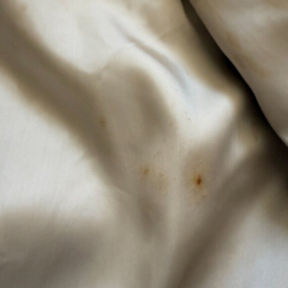 Flemington Furs Fur Knit Button Front Jacket Women's White Beige Winter Cozy - Picture 13 of 13